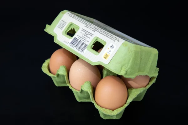 Boite 6 œufs Plein Air, La Poule des Champs. votre grossiste œuf dans le Gard, Le Dépôt Gardois